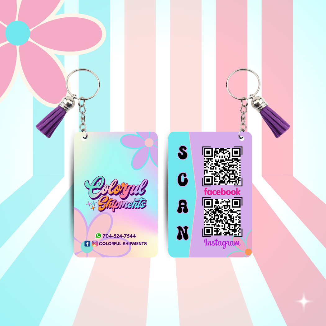 Sublimated Keychain