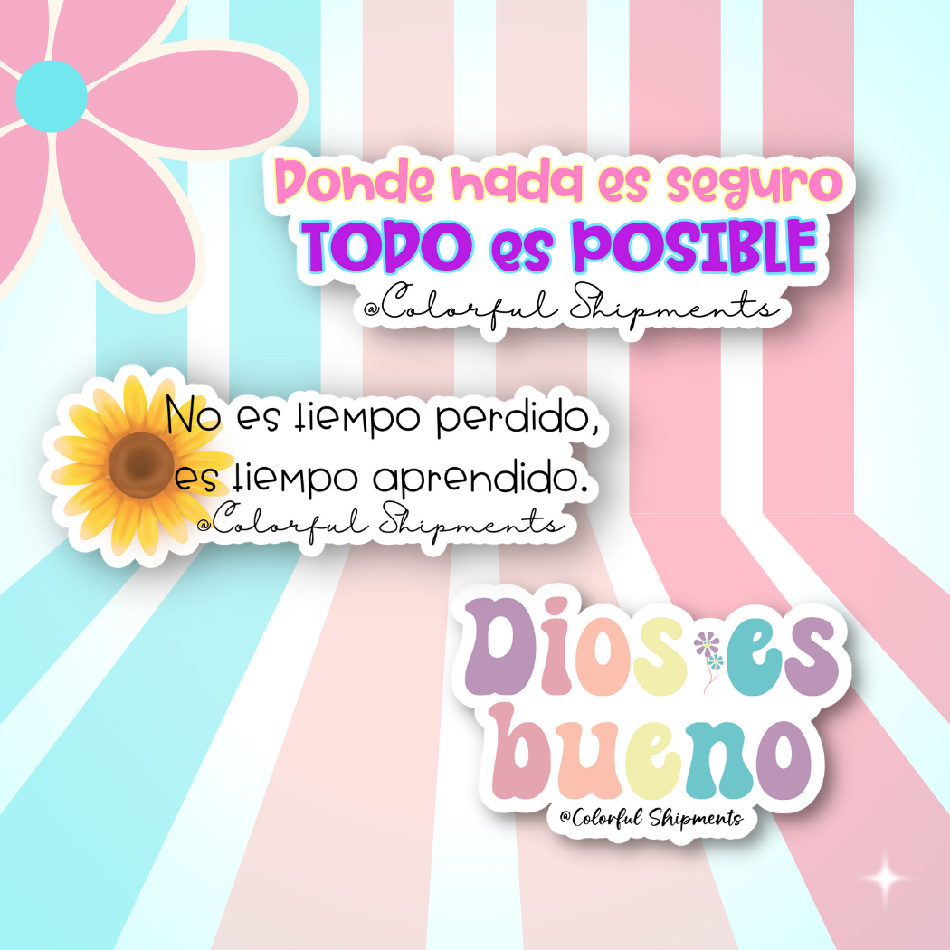 Cut Out Stickers - Mensajes Personalizados