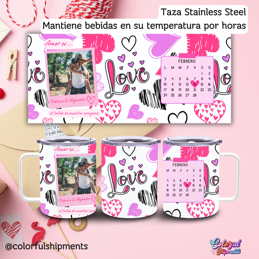 Taza en Stainless Steel Personalizada