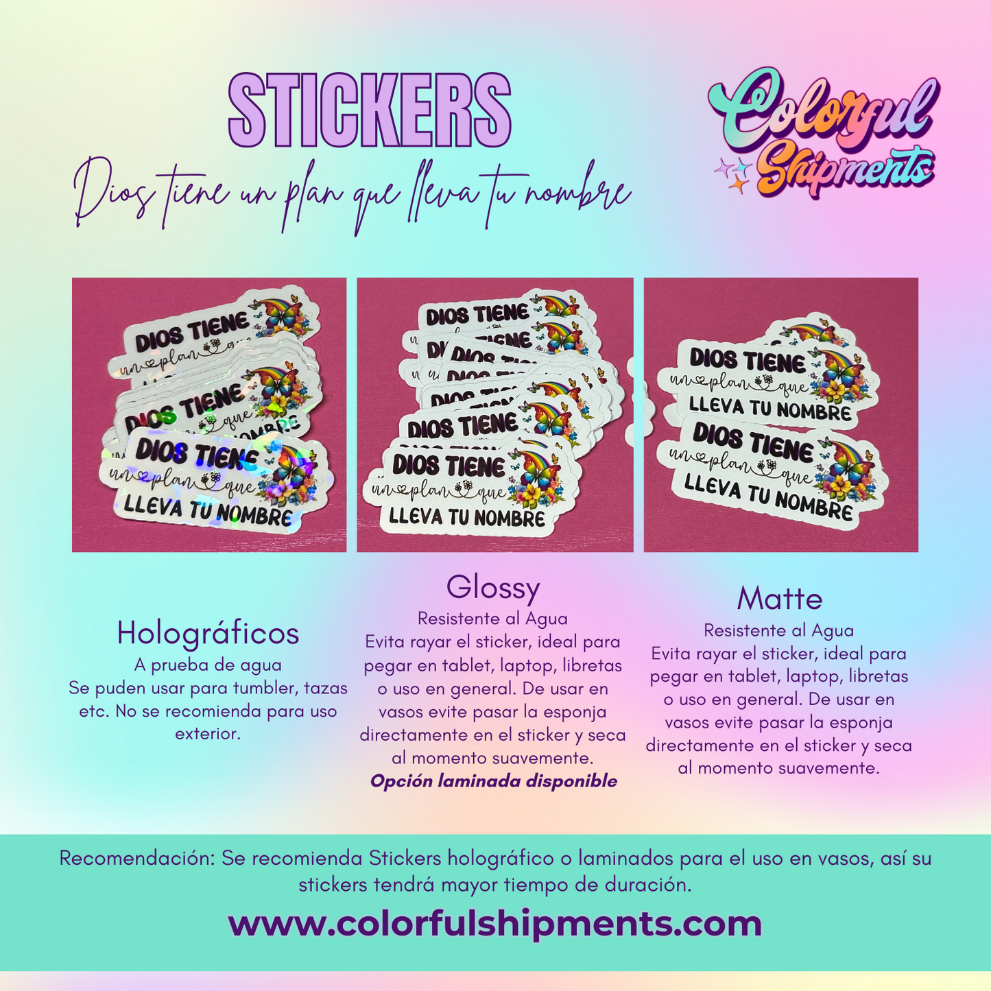 Cut Out Stickers - Personalized Messages